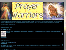 Tablet Screenshot of prayerwarrior2011.blogspot.com