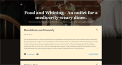 Desktop Screenshot of foodandwhining.blogspot.com