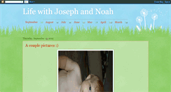 Desktop Screenshot of lifewithjosephandnoah.blogspot.com