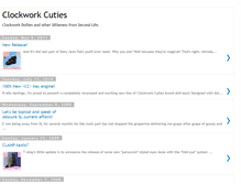 Tablet Screenshot of clockworkdollies.blogspot.com