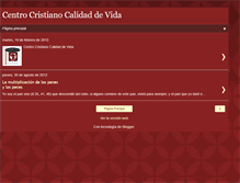 Tablet Screenshot of cccalidaddevida.blogspot.com