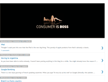Tablet Screenshot of consumerisboss.blogspot.com