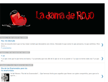 Tablet Screenshot of ladamaderojo.blogspot.com