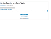 Tablet Screenshot of edu-com-ensinosuperior-caboverde.blogspot.com
