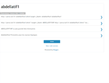 Tablet Screenshot of abdellatif1.blogspot.com