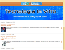Tablet Screenshot of biotecnovas.blogspot.com