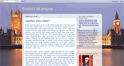 Desktop Screenshot of kendrasadventures.blogspot.com