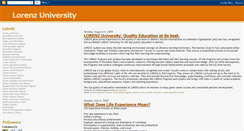 Desktop Screenshot of lorenzuniversity.blogspot.com