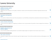 Tablet Screenshot of lorenzuniversity.blogspot.com