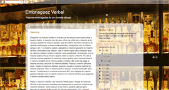 Desktop Screenshot of embriaguezverbal.blogspot.com