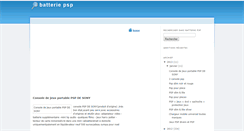 Desktop Screenshot of batteriepsp-44.blogspot.com