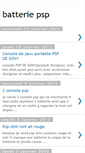 Mobile Screenshot of batteriepsp-44.blogspot.com