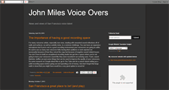 Desktop Screenshot of johnmilesvoiceovers.blogspot.com