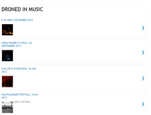 Tablet Screenshot of droned-in-music.blogspot.com