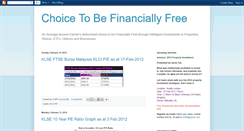 Desktop Screenshot of choicetobefinanciallyfree.blogspot.com