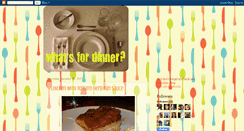 Desktop Screenshot of dinnertonight-hails.blogspot.com