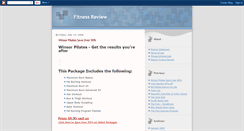Desktop Screenshot of fitnessreview.blogspot.com