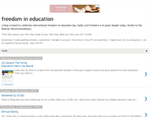 Tablet Screenshot of freedomineducationunderthreat.blogspot.com