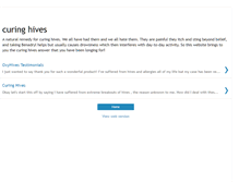 Tablet Screenshot of curing-hives.blogspot.com
