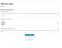 Tablet Screenshot of 300fanclub.blogspot.com