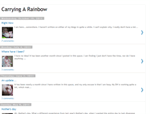 Tablet Screenshot of carryingarainbow.blogspot.com