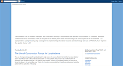 Desktop Screenshot of lymphedemapump.blogspot.com