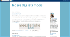Desktop Screenshot of iederedagietsmoois.blogspot.com