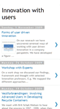 Mobile Screenshot of innovationwithusers.blogspot.com