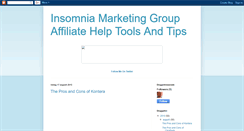 Desktop Screenshot of insomniamarketer.blogspot.com