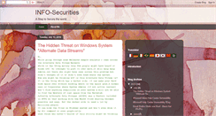 Desktop Screenshot of info-securities.blogspot.com