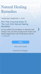 Mobile Screenshot of natural-healing-remedies.blogspot.com