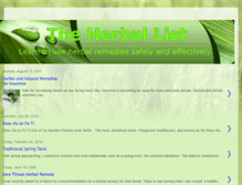 Tablet Screenshot of herbal-list.blogspot.com