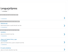Tablet Screenshot of lenguajexpress.blogspot.com