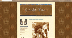 Desktop Screenshot of grandes-voces.blogspot.com