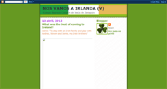 Desktop Screenshot of nosvamosairlanda.blogspot.com