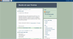 Desktop Screenshot of mundoemquevivemos.blogspot.com