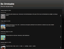 Tablet Screenshot of bedrinkable.blogspot.com