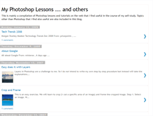 Tablet Screenshot of my-photoshop-lessons.blogspot.com