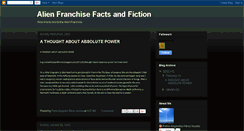 Desktop Screenshot of alienfactsandfiction.blogspot.com