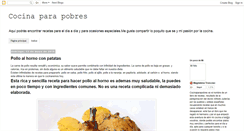 Desktop Screenshot of cocinaparapobres.blogspot.com