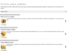 Tablet Screenshot of cocinaparapobres.blogspot.com