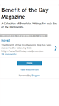 Mobile Screenshot of benefit-of-the-day.blogspot.com