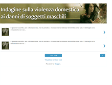 Tablet Screenshot of indagine-violenzadomesticasulluomo.blogspot.com