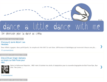 Tablet Screenshot of dancealittledancewithme.blogspot.com