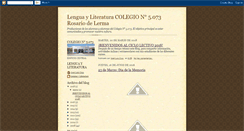 Desktop Screenshot of lenguayliteraturarosario.blogspot.com