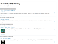 Tablet Screenshot of iusbcreativewriting.blogspot.com