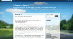 Desktop Screenshot of datacentreissues.blogspot.com