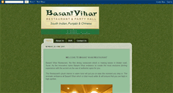 Desktop Screenshot of basantviharrestaurant.blogspot.com