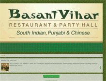 Tablet Screenshot of basantviharrestaurant.blogspot.com
