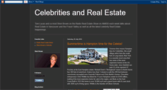 Desktop Screenshot of celebritiesandrealestate.blogspot.com